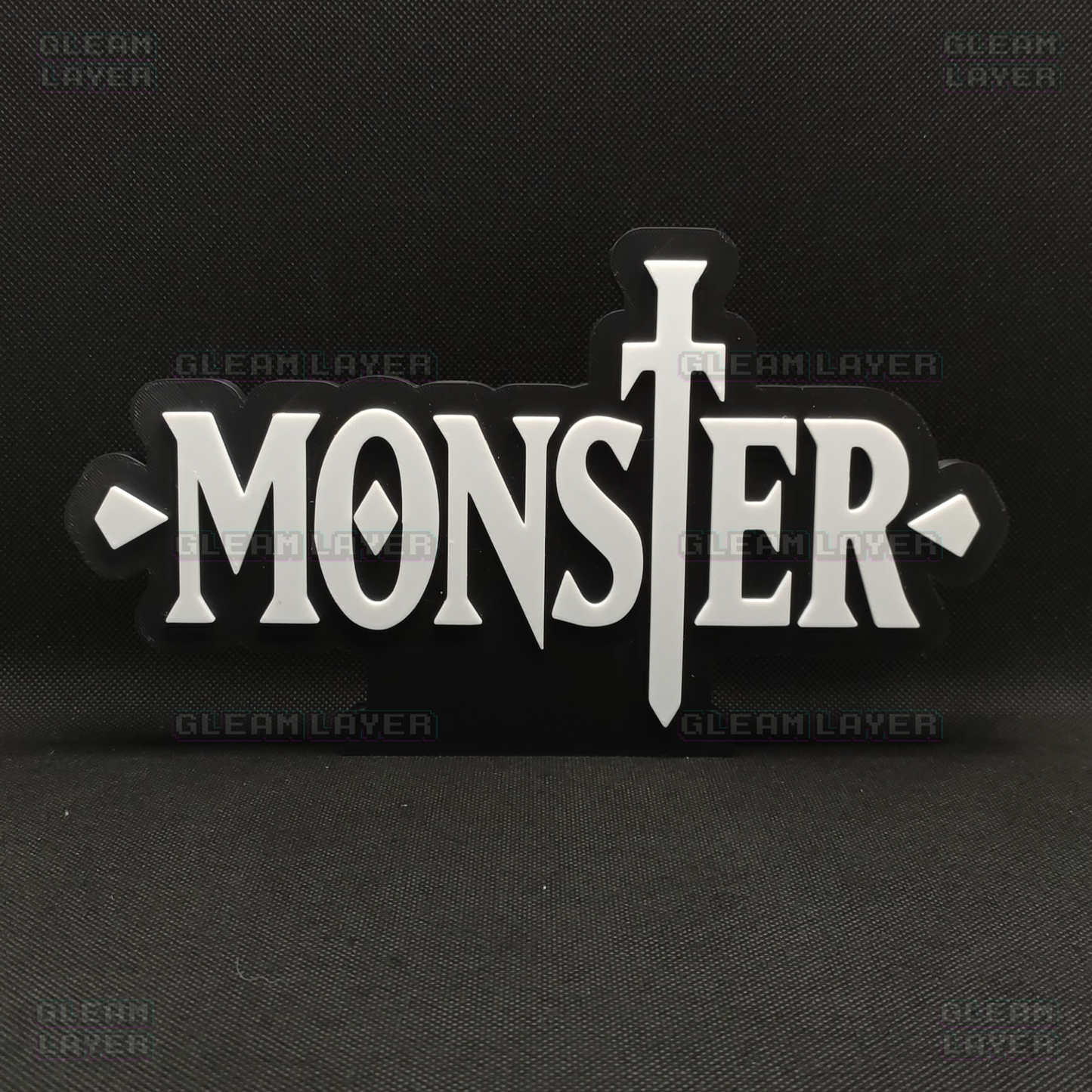 Monster Japanese Anime 3D Sign