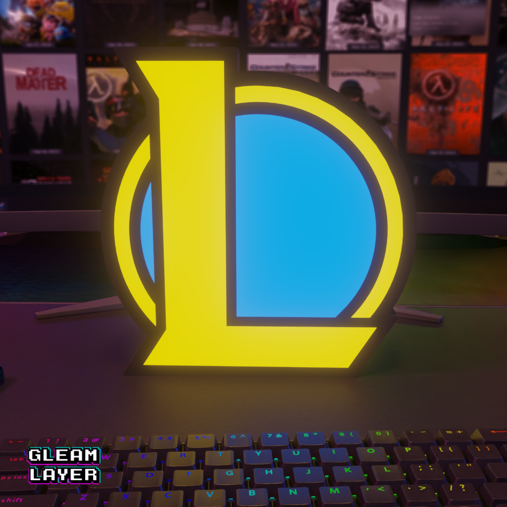 League of Legends Logo Led Gaming Light Sign