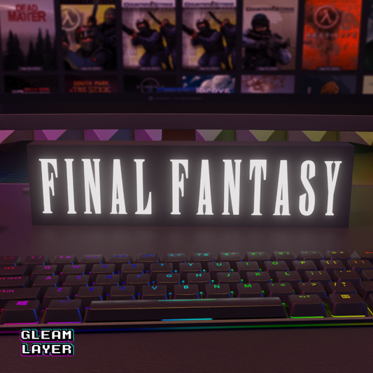 Final Fantasy Led Gaming RGB Light Sign