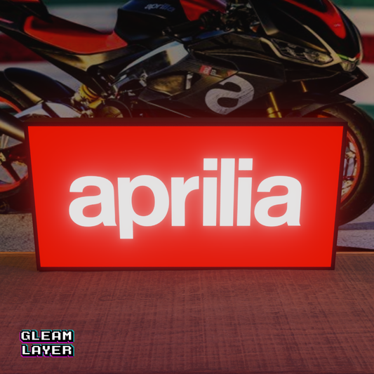 Aprilia Motorcycles Logo Led RGB Light Sign