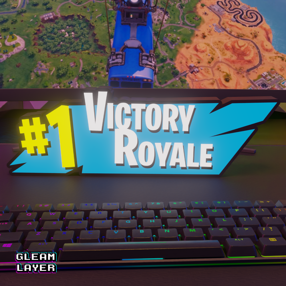 Fortnite #1 Victory Royale Led Gaming Light Sign