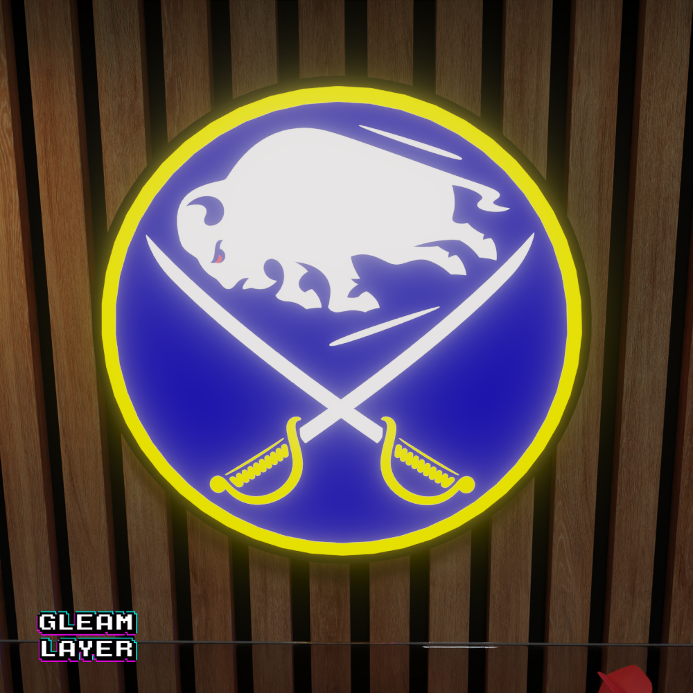 Buffalo Sabres Led Light Box NHL Sports Bar Light Display Wall Sign