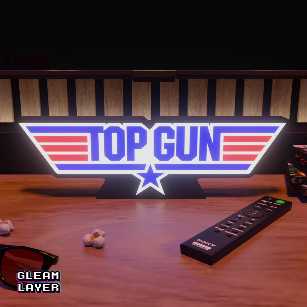 Top Gun Movie Led Light Sign