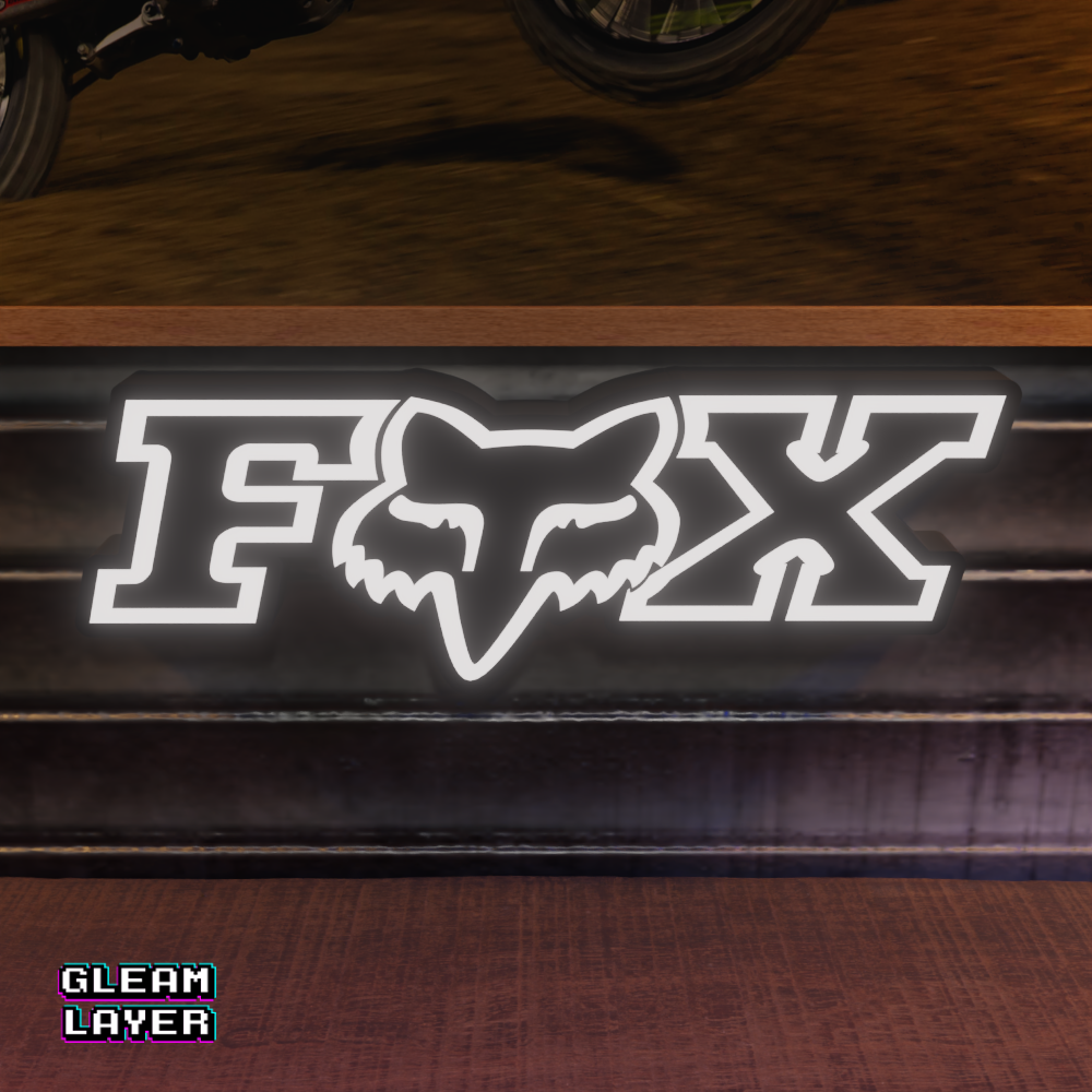 Fox Racing Logo Led RGB Light Sign