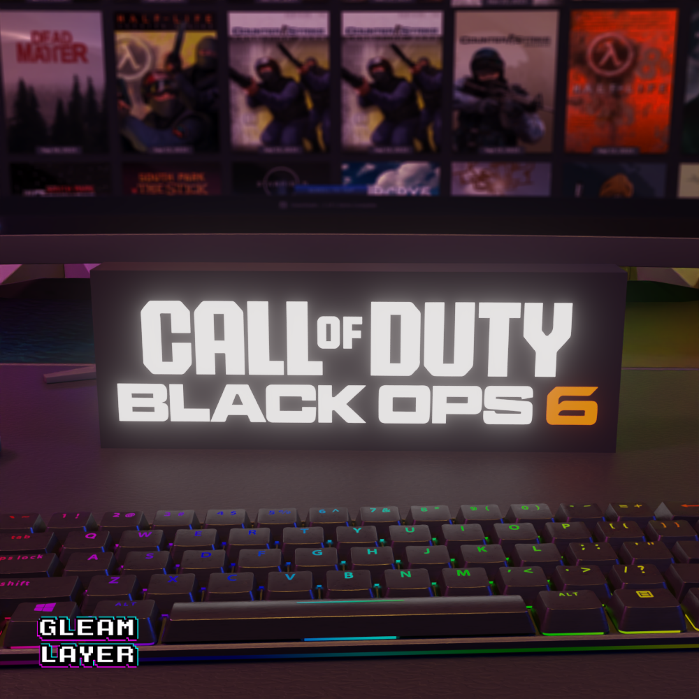 Call of Duty Black Ops 6 Led Gaming RGB Light Sign
