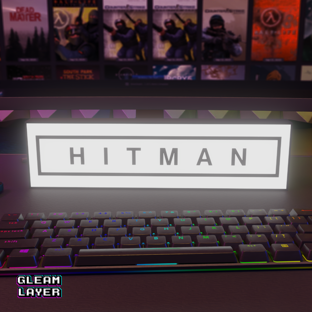 Hitman Led Gaming Light Sign
