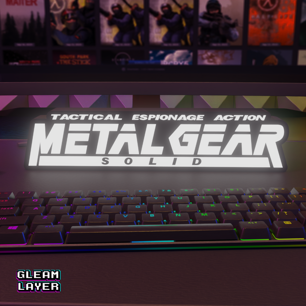 Metal Gear Solid Led Gaming RGB Light Sign