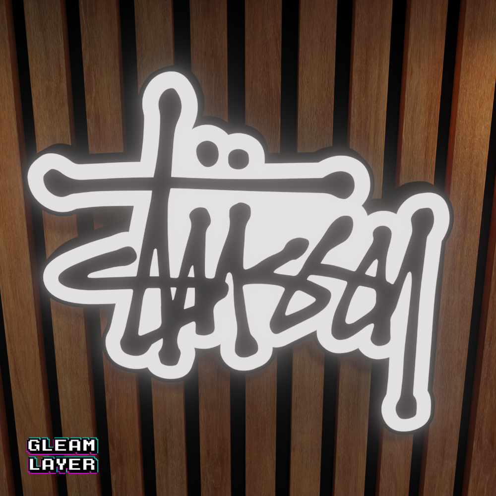 Stussy Led RGB Light Wall Sign