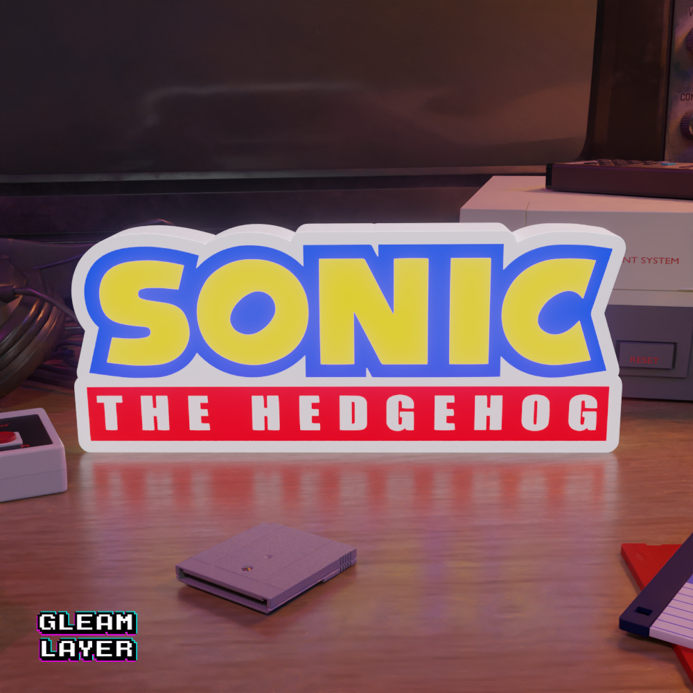 Sonic The hedgehog Led Gaming Light Sign