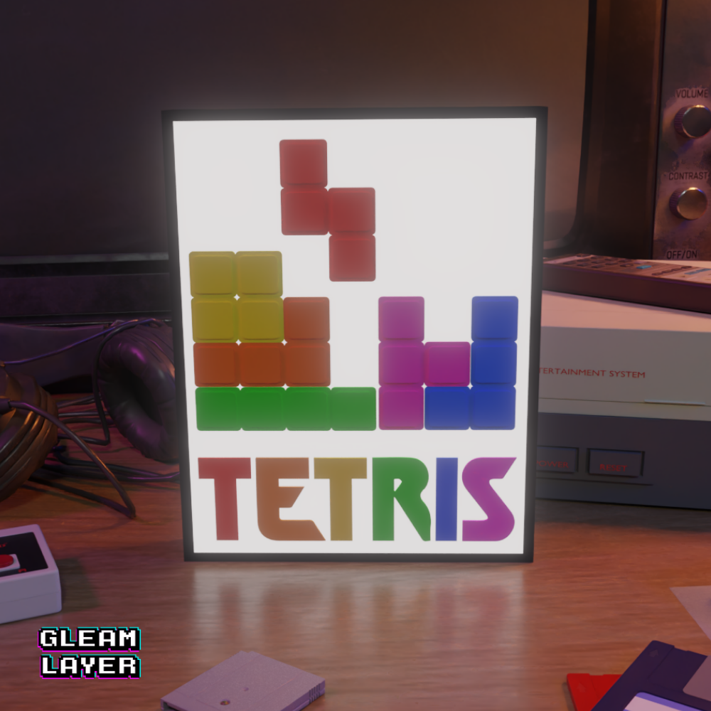 Tetris Arcade Game Led Light Sign