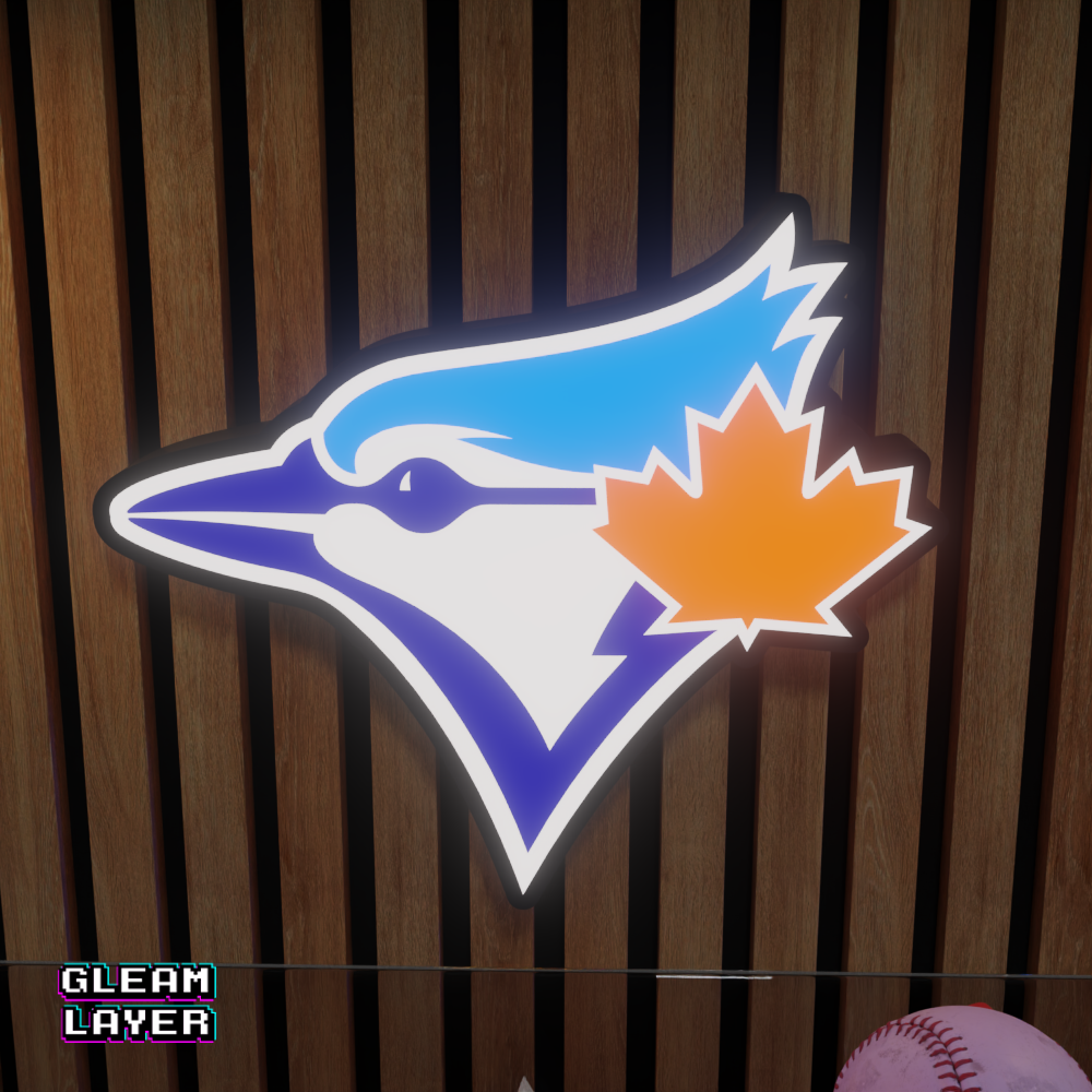 Toronto Blue Jays Led Light Box MLB Sports Bar Major League Baseball Wall Sign