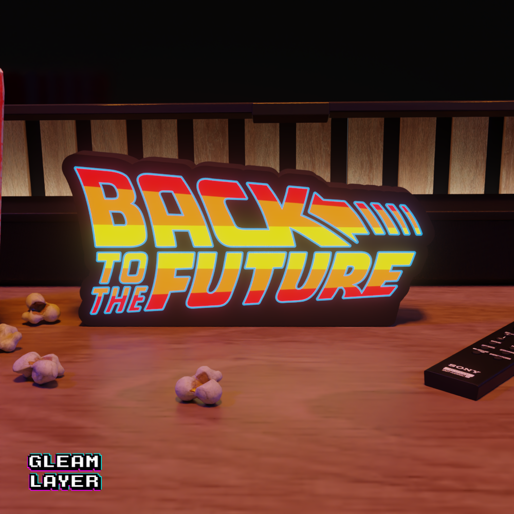 Back to the Future Movie Led Light Sign