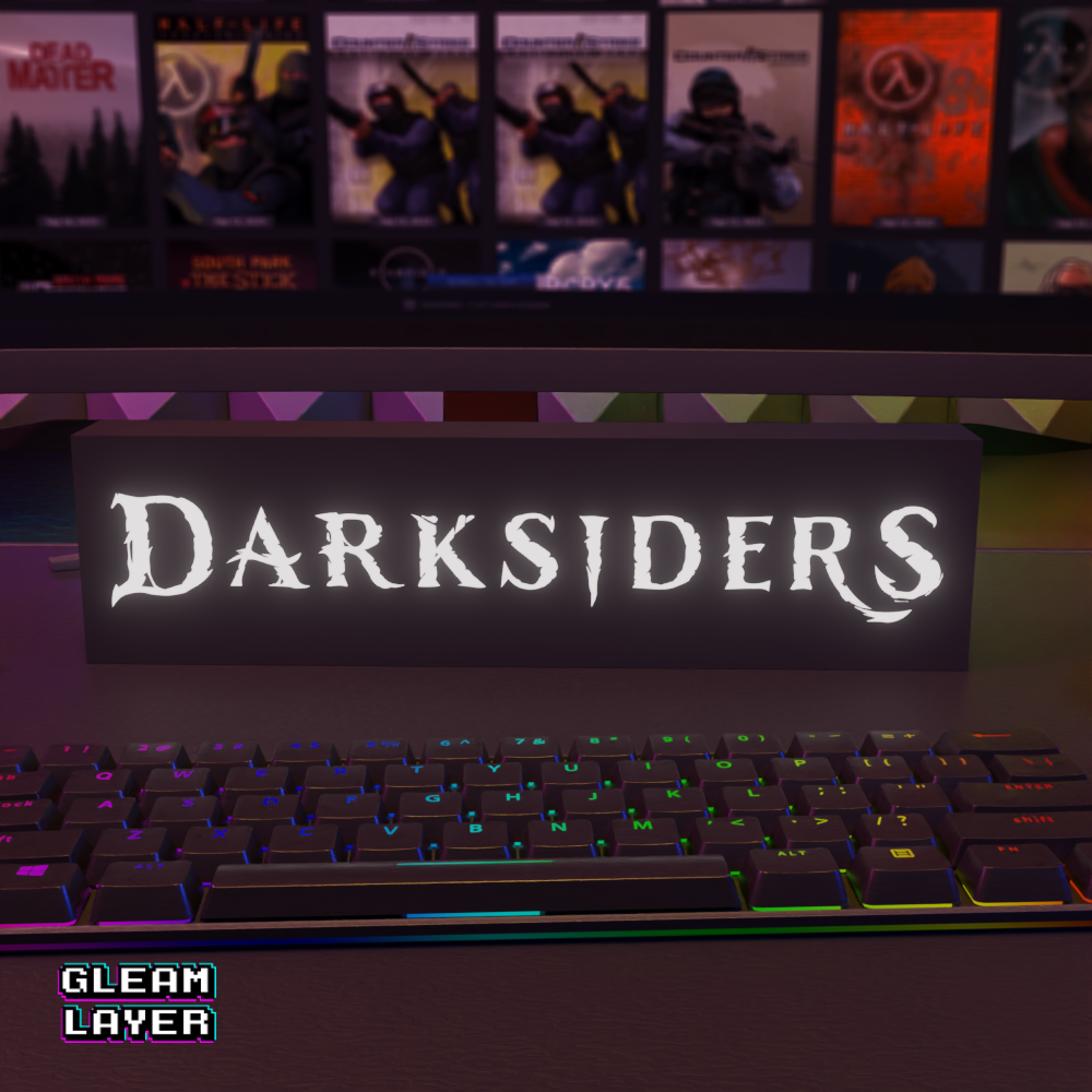 Darksiders Led Gaming RGB Light Sign