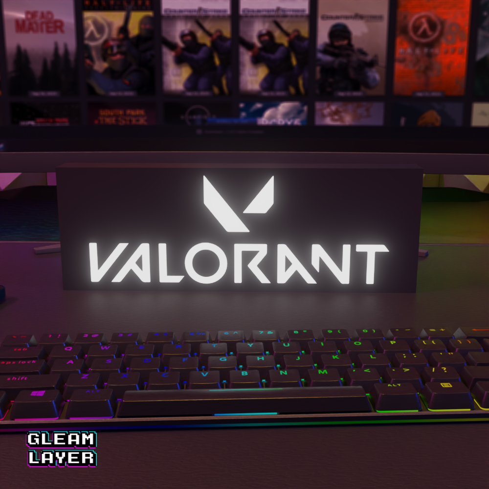 Valorant Led Gaming RGB Light Sign