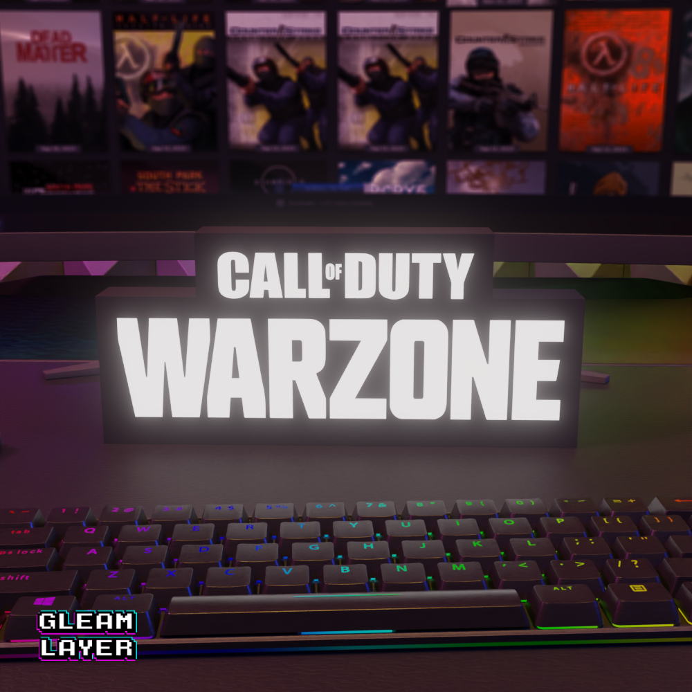 Call of Duty Warzone Led Gaming RGB Light Sign