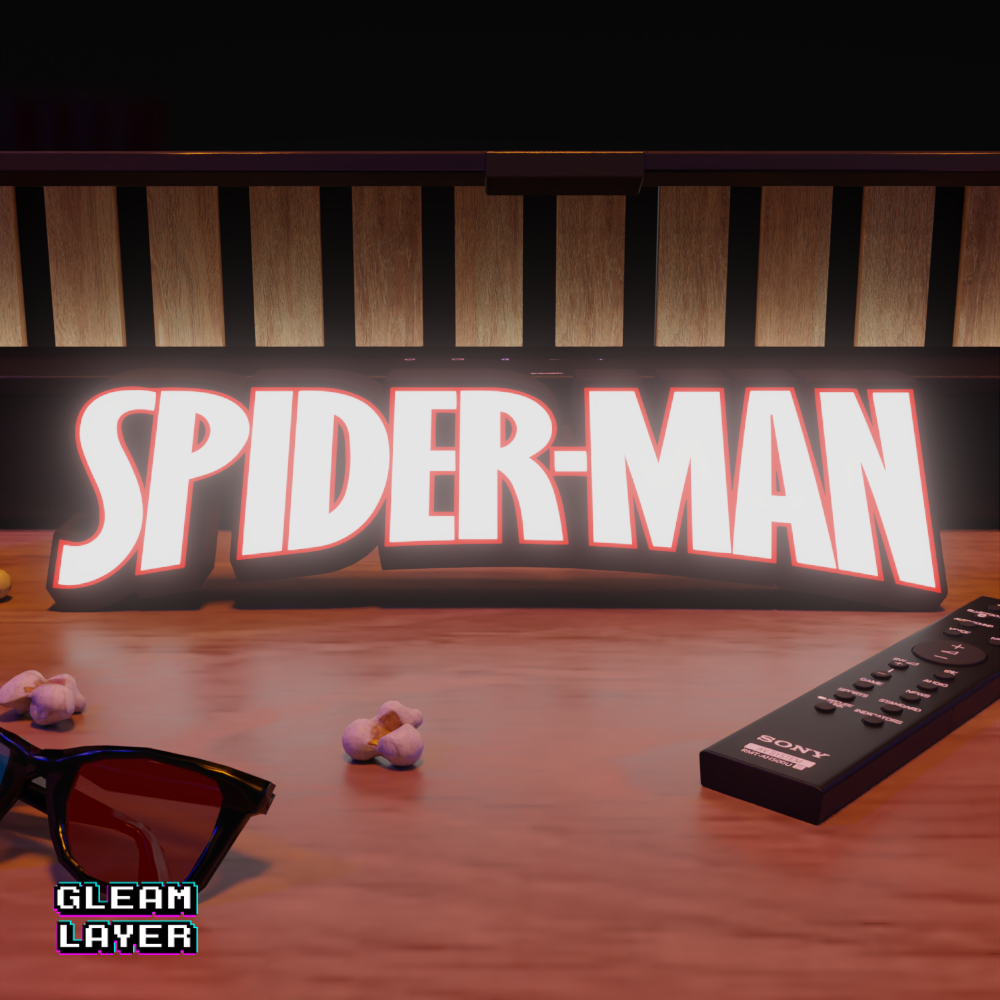 Spider Man Led Light Sign
