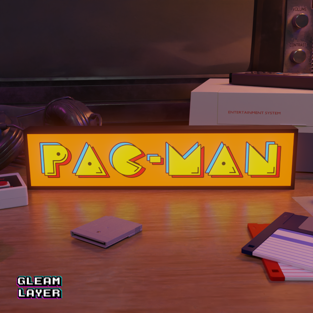 Pac-Man Retro Game Sign Led Gaming Lightbox RGB Lamp