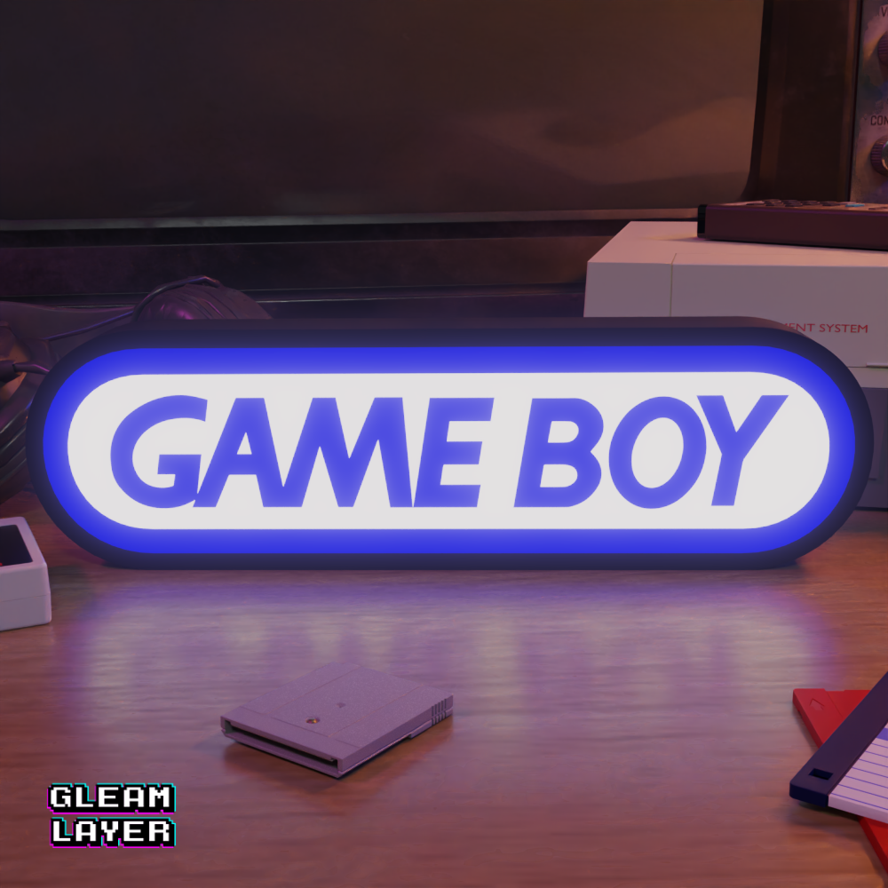 Gameboy Led Retro Gaming RGB Light Sign