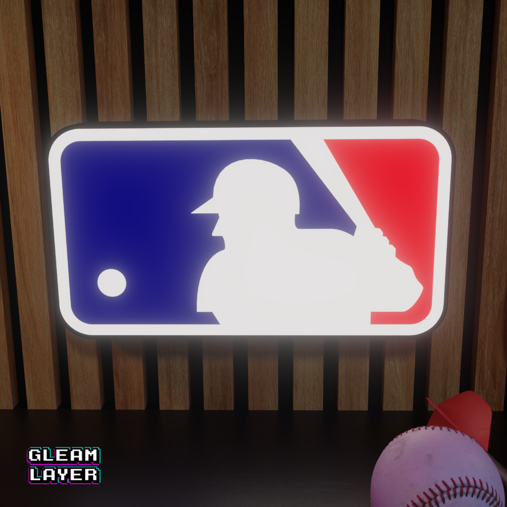 MLB Major League Baseball Led Light Logo Sign