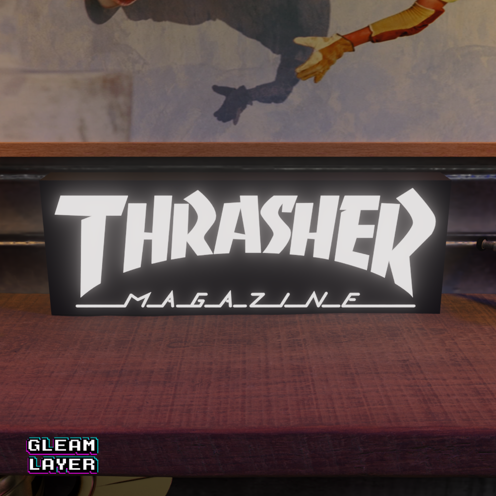 Thrasher Magazine Led Lightbox Rgb Light Sign