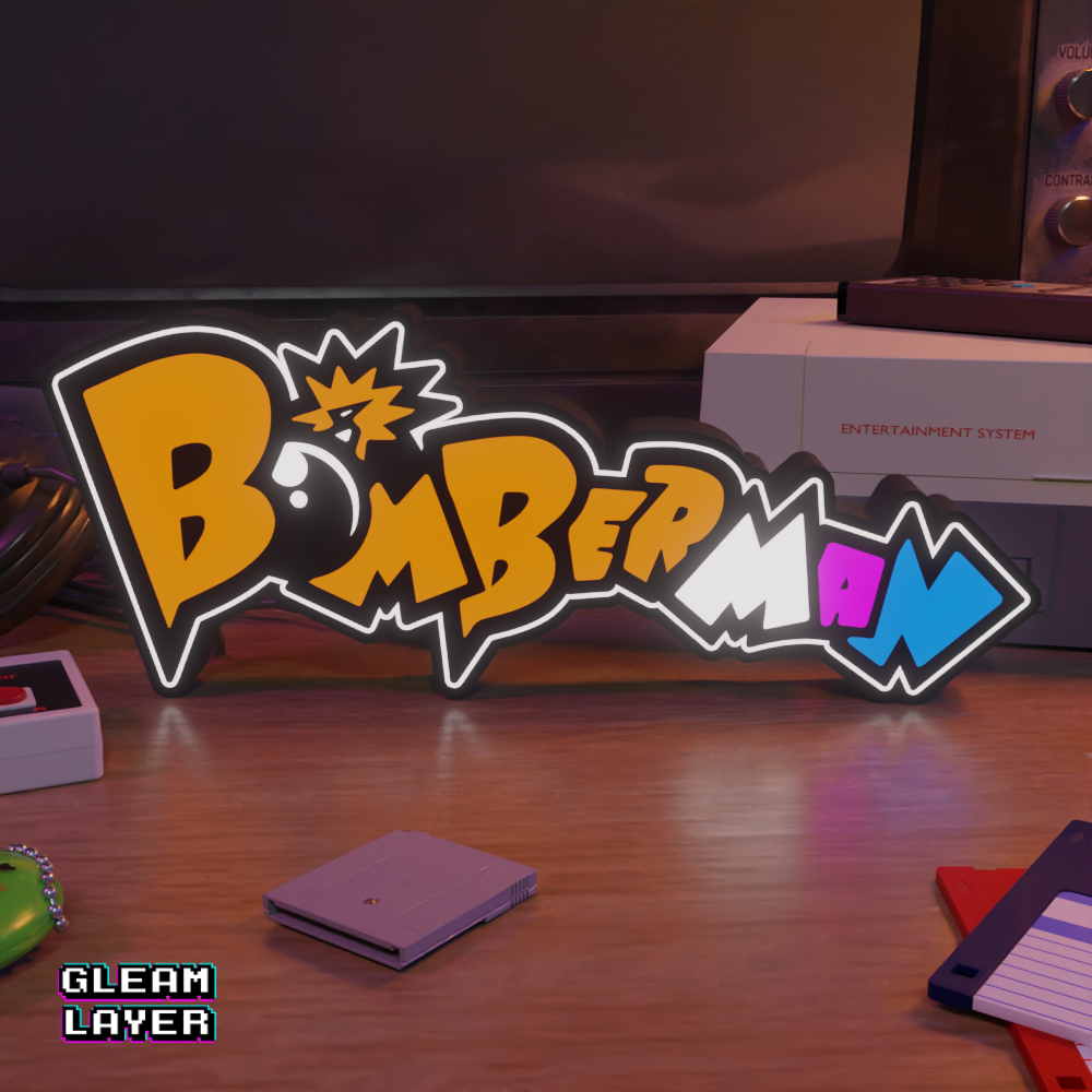 Bomberman Led Retro Gaming RGB Light Sign