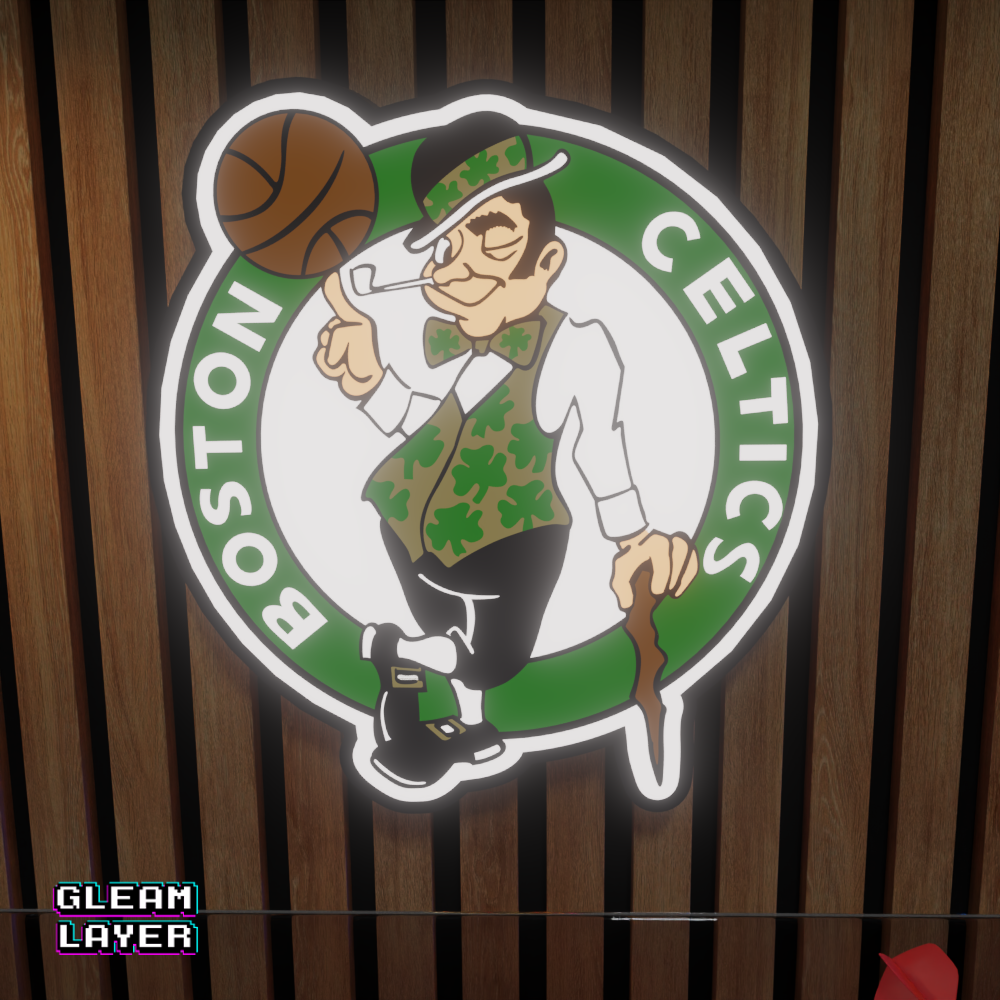 Boston Celtics Led Light Box NBA Sports Bar Light Display Wall Sign