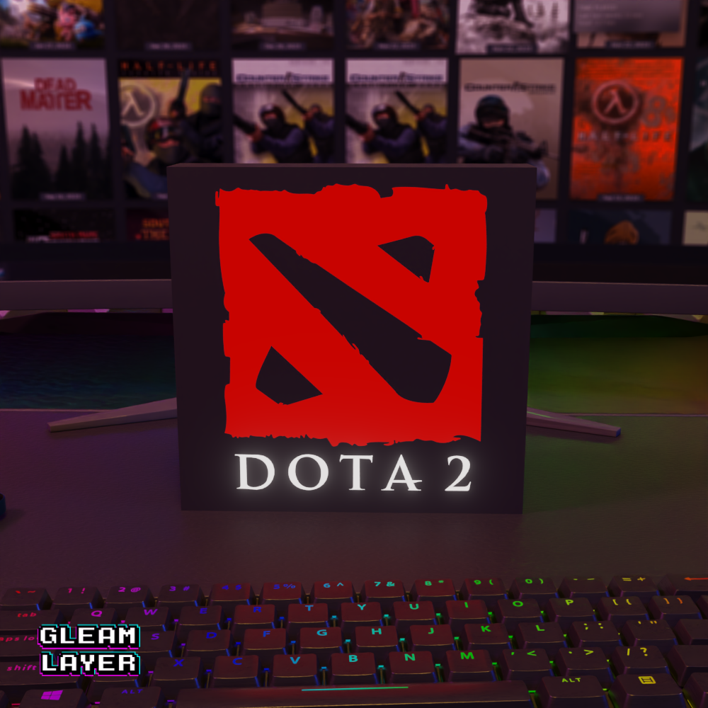 Dota 2 Led Gaming RGB Light Sign