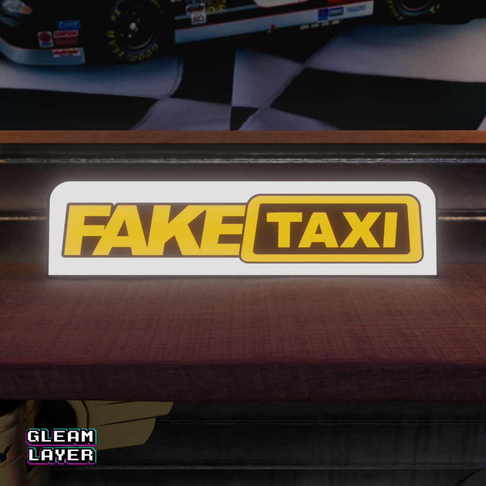 Fake Taxi Led Light RGB Sign