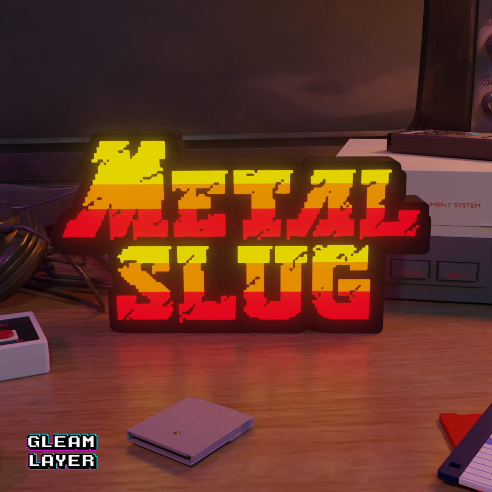 Metal Slug Led Retro Gaming Light Sign