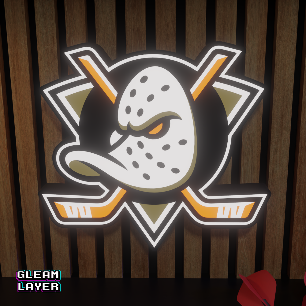 Anaheim Ducks Led Light Box NHL Sports Bar Light Display Wall Sign