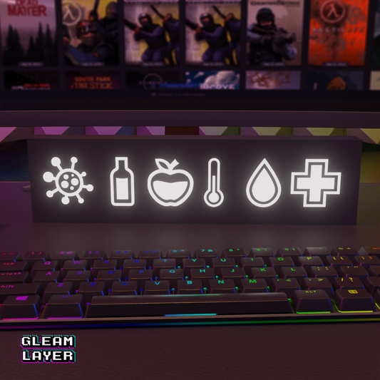 DayZ Survivor HUD Large Game LED Lightbox Sign