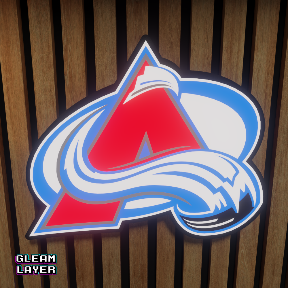 Colorado Avalanche Led Light Box NHL Sports Bar Light Display Wall Sign