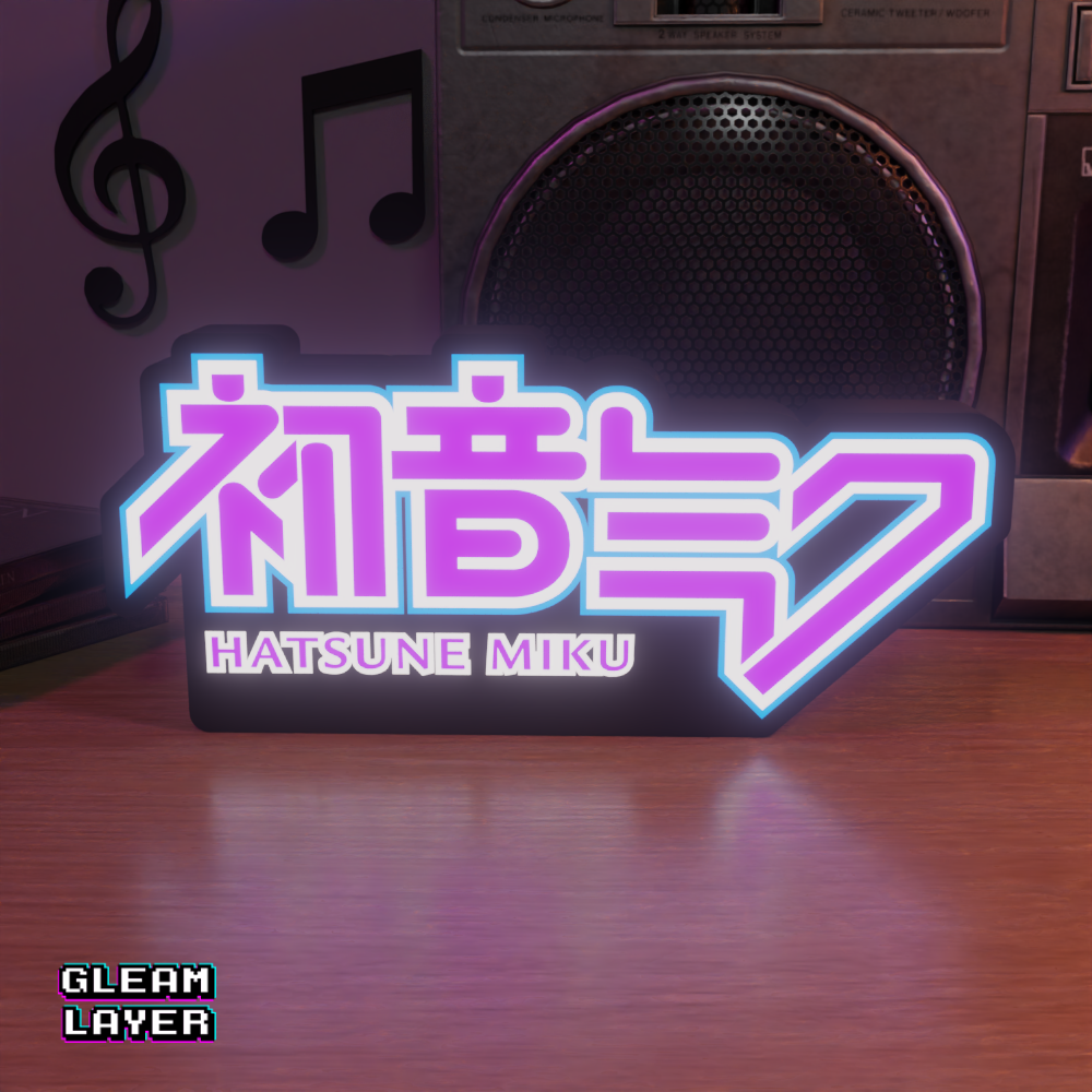 初音ミク Hatsune Miku Led Lightbox Rgb Light Sign