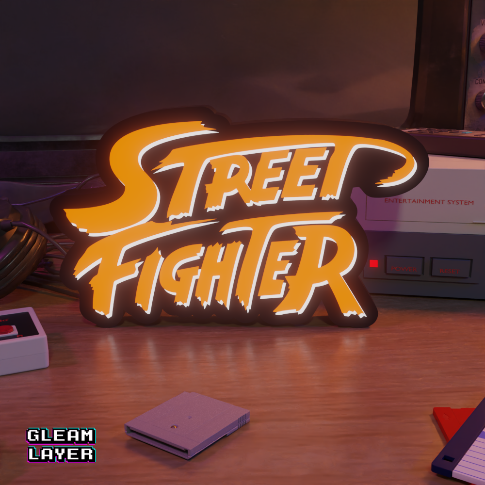 Street Fighter Led Gaming Light Sign