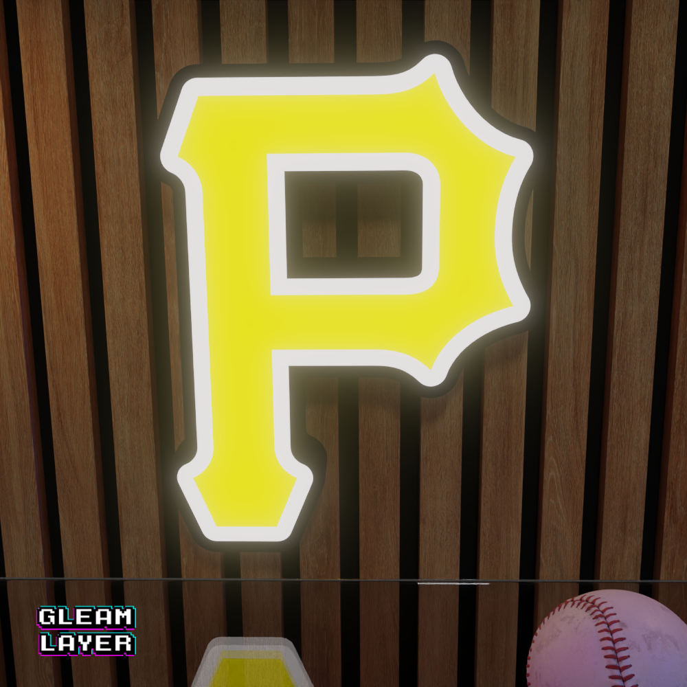 Pittsburgh Pirates Led Light Box MLB Sports Bar Major League Baseball Wall Sign