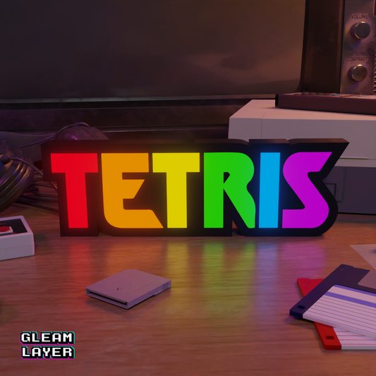 Tetris Arcade Logo Led Light Sign