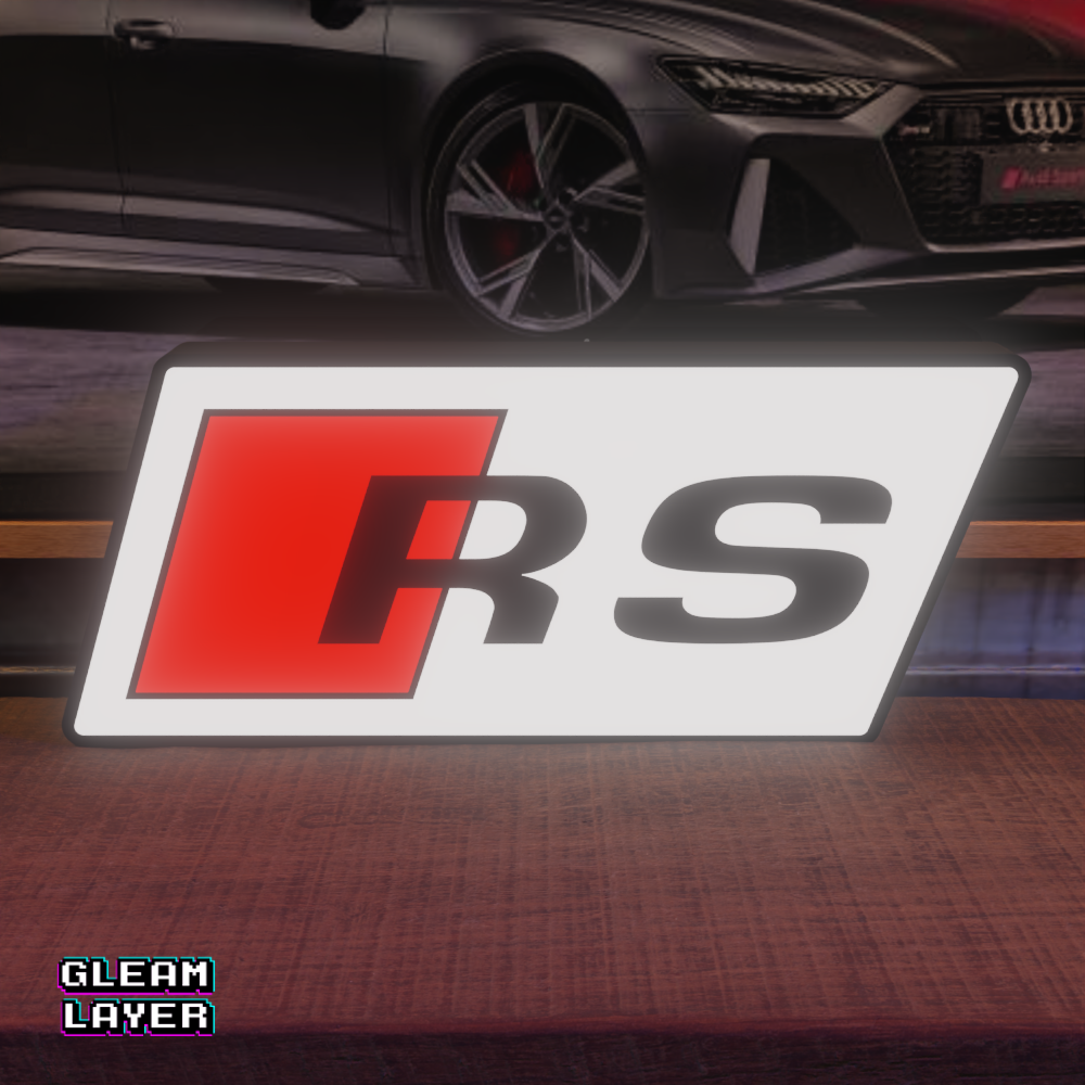 Audi RS Logo Led RGB Light Sign