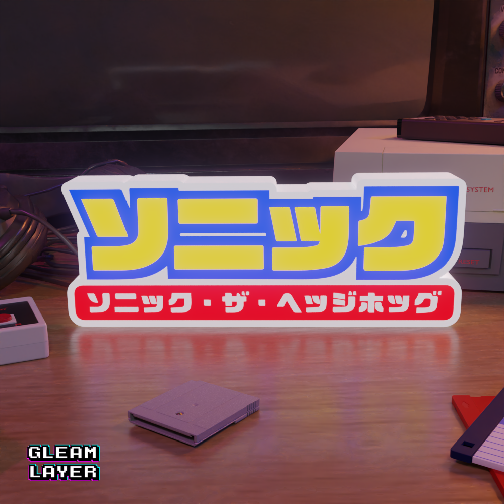 ソニック・ザ・ヘッジホッグ Sonic The hedgehog Led Gaming Light Sign