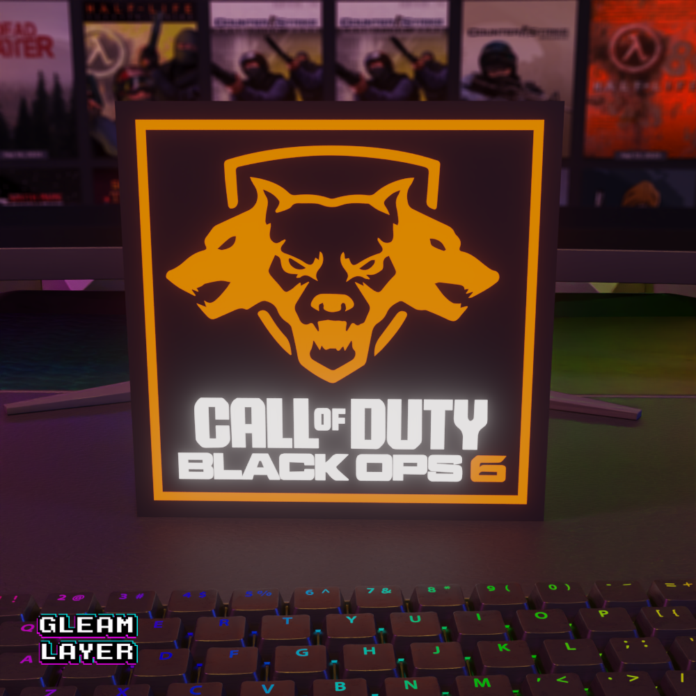 Call of Duty Black Ops 6 Symbol Led Lightbox Sign