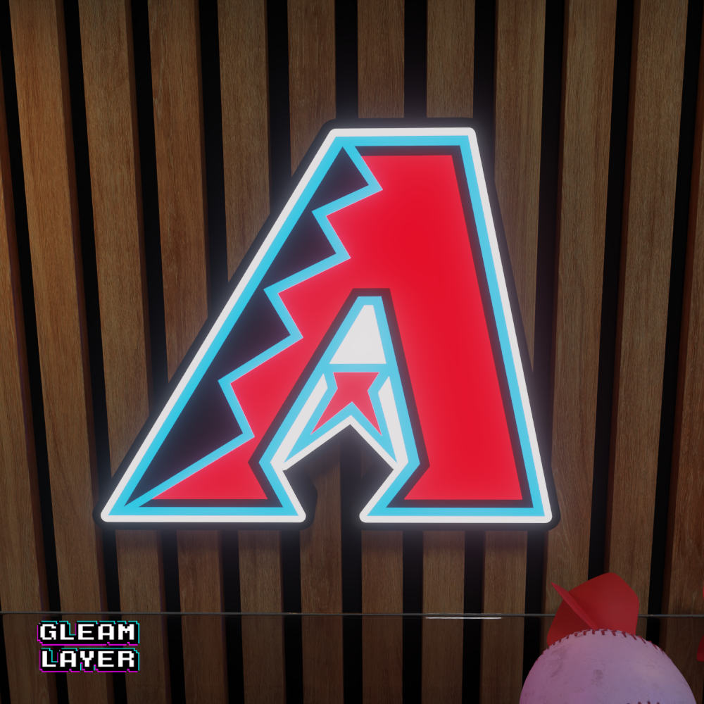 Arizona Diamondbacks LED Light Box MLB Sports Bar Major League Baseball Wall Sign