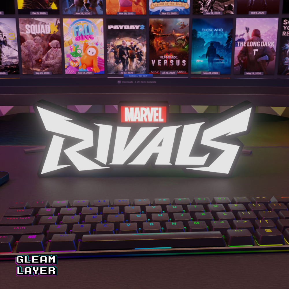 Marvel Rivals Led Gaming Lightbox Rgb Light Sign