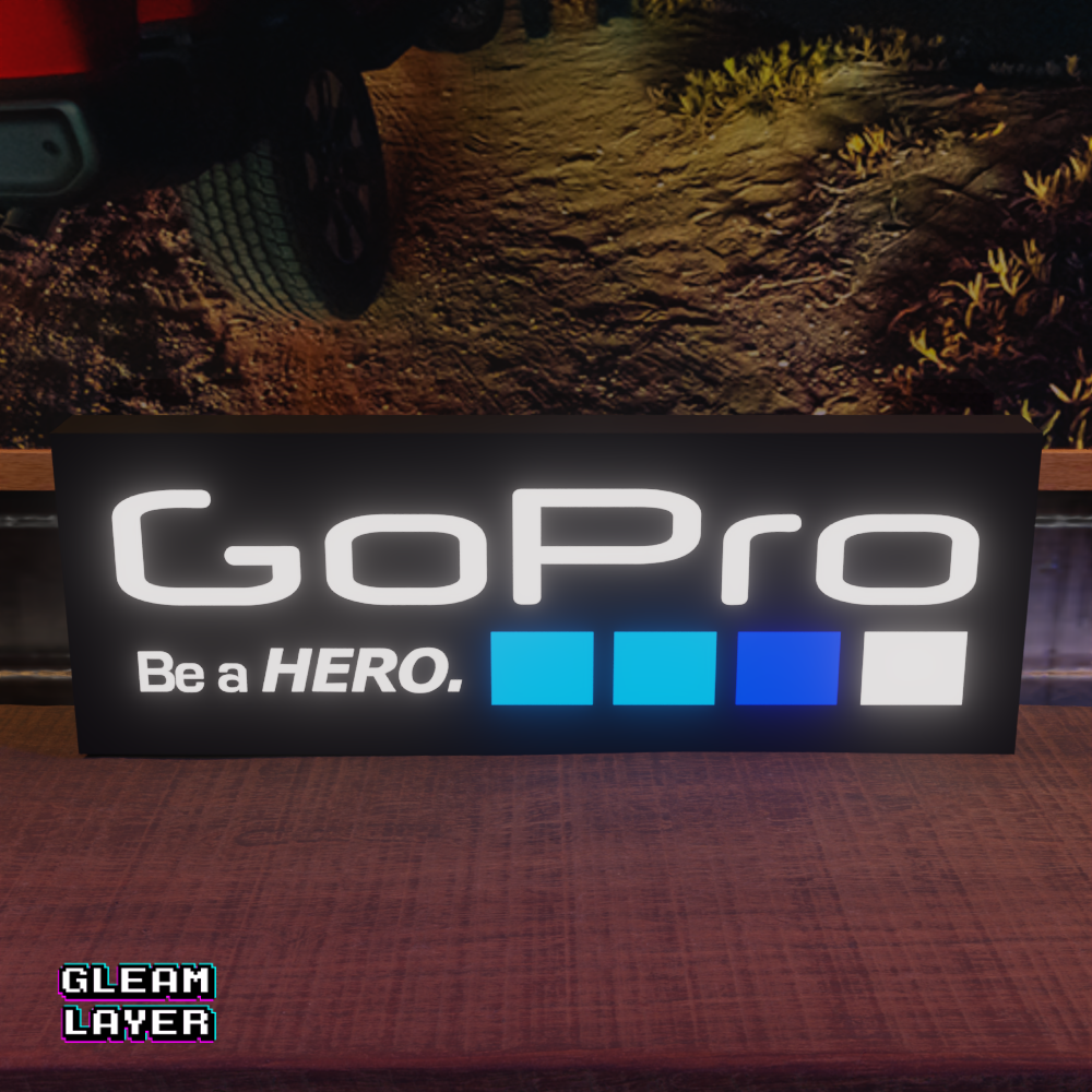 GoPro Logo Led RGB Light Sign
