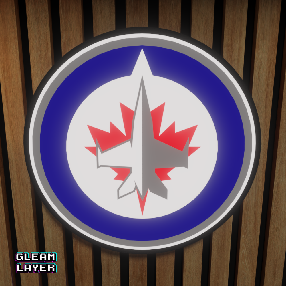 Winnipeg Jets Led Light Box NHL Sports Bar Light Display Wall Sign