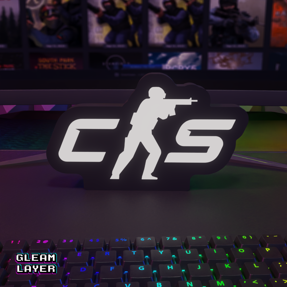 CS 2 Counter Strike Led Gaming Light Sign