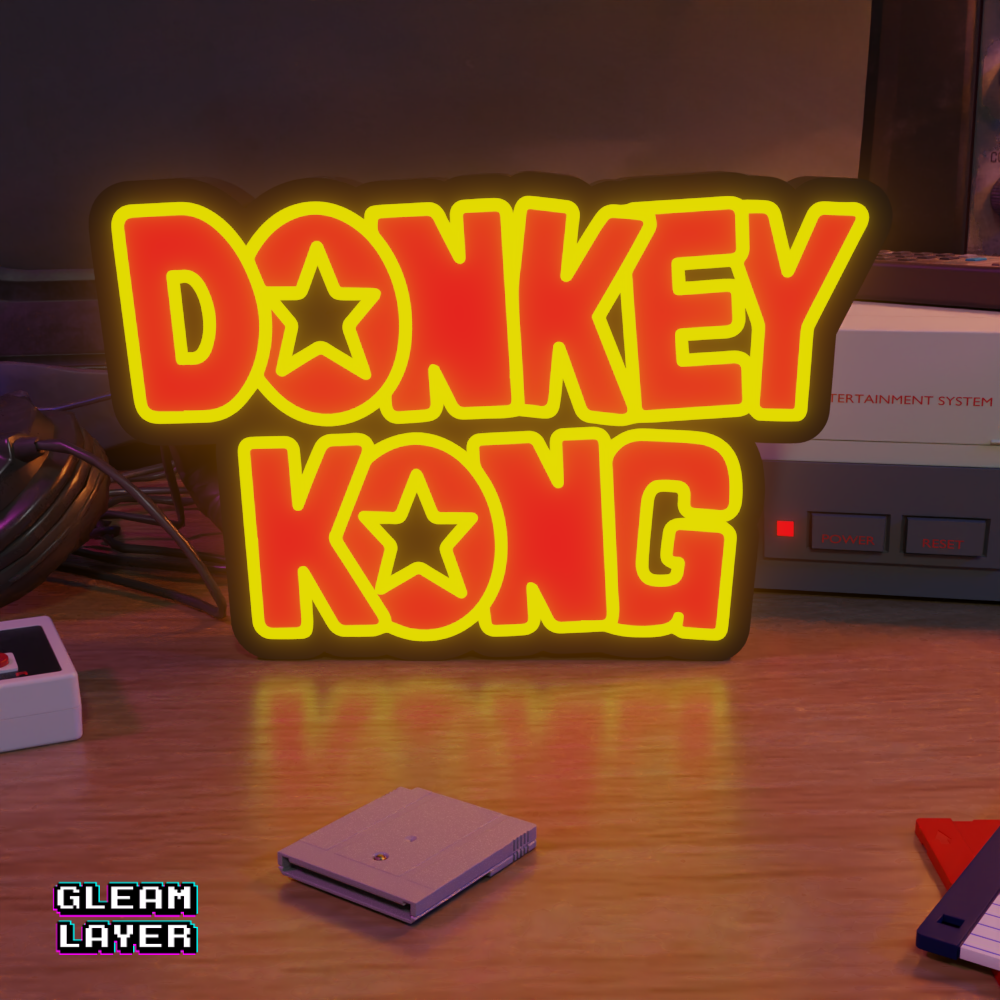 Donkey Kong Led Retro Gaming Light Sign