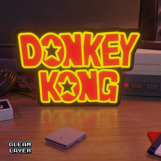 Donkey Kong Led Retro Gaming Light Sign