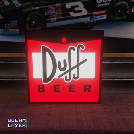 Duff Beer Led Light up bar wall sign Bar Pub Man Cave Garage Lamp