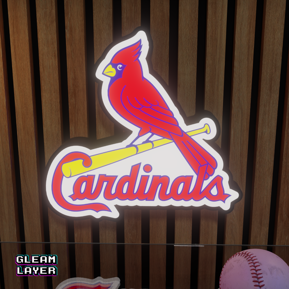 St. Louis Cardinals Led Light Box MLB Sports Bar Major League Baseball Wall Sign