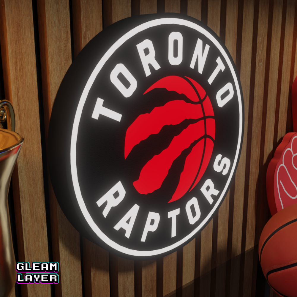 Toronto Raptors Led Light Box NBA Sports Bar Light Display Wall Sign