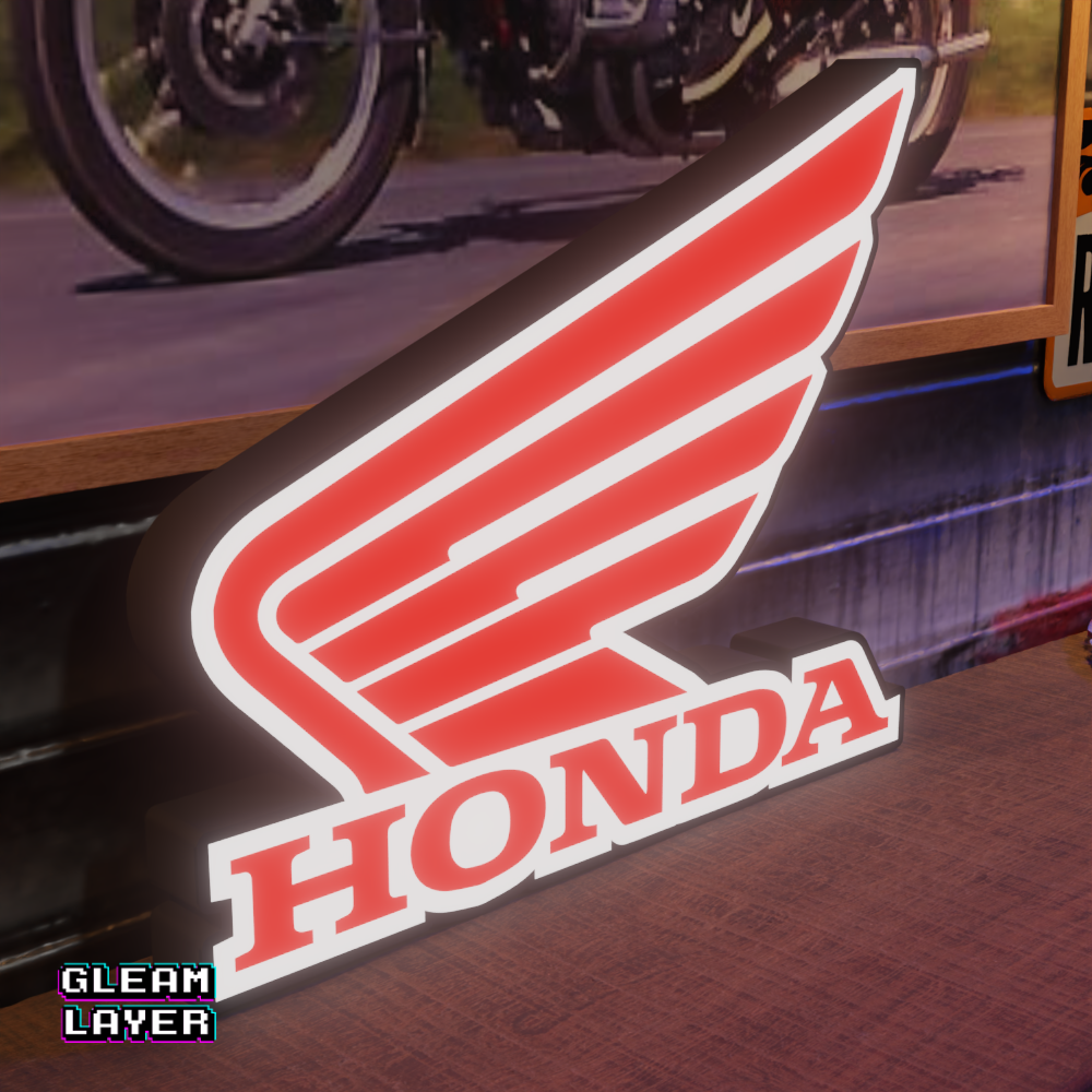 Honda Motorcycles Logo Led RGB Light Sign